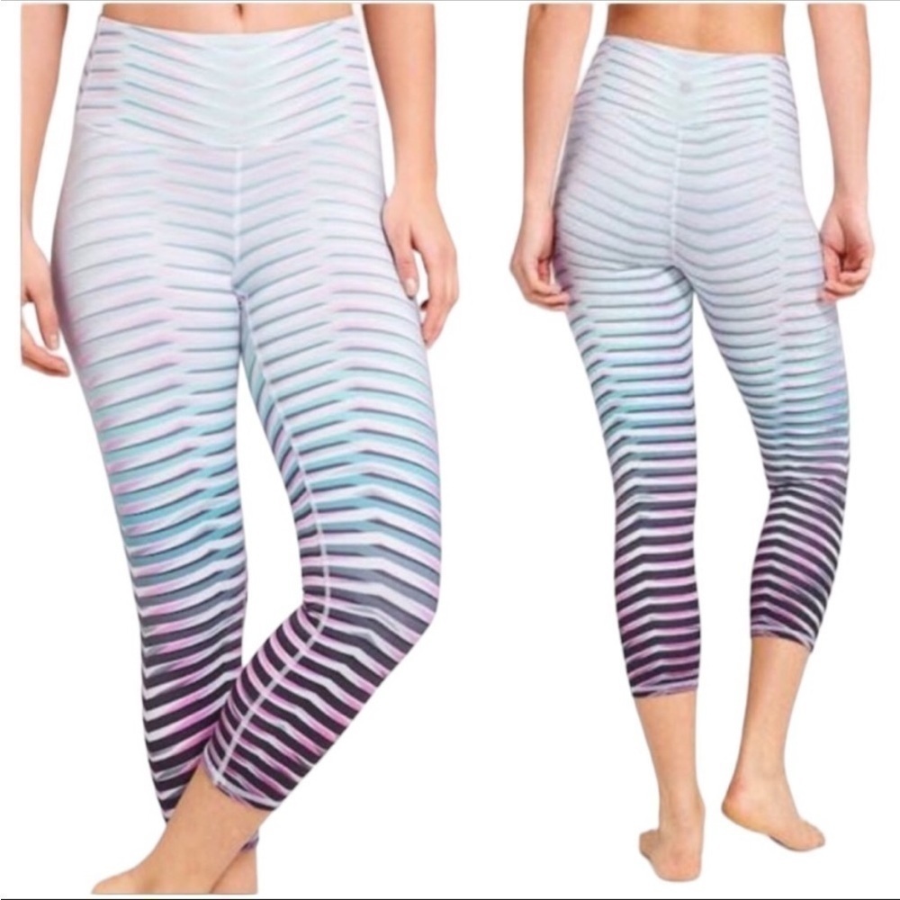 Athleta Womens Prism High-Rise Chaturanga Capri Size Small Multicolor #597111-00
